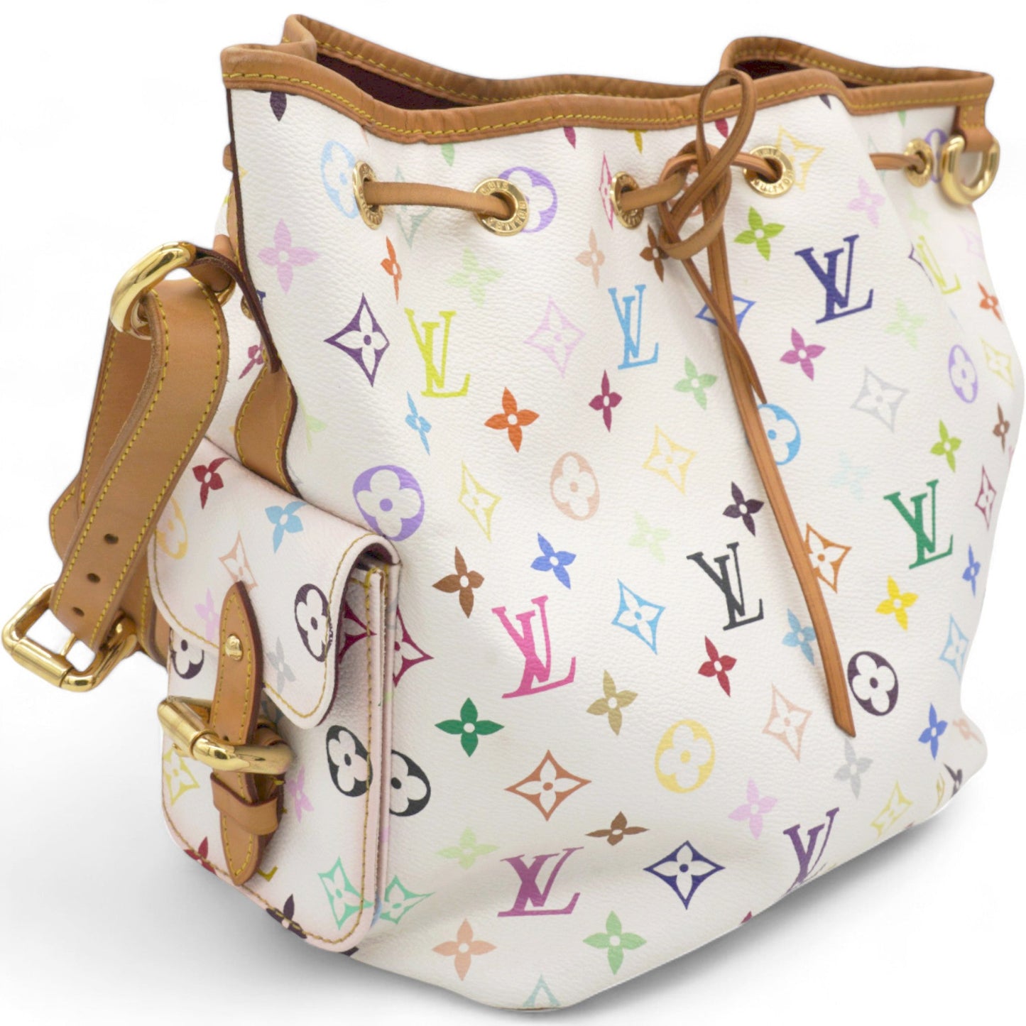 Louis-vuitton Monogram Multicolor Petit Noe White