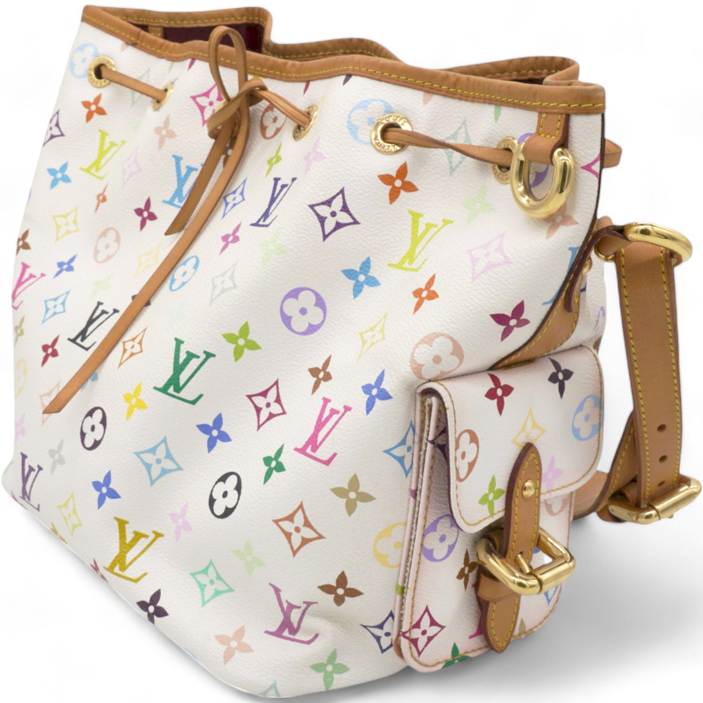 Louis-vuitton Monogram Multicolor Petit Noe White