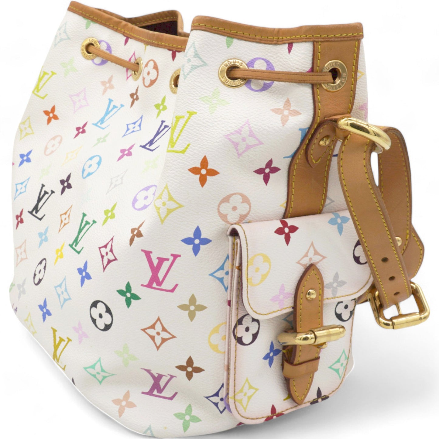 Louis-vuitton Monogram Multicolor Petit Noe White