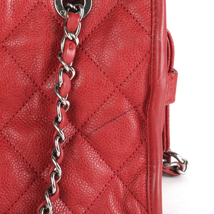 Chanel Shoulder Bag Caviar Red