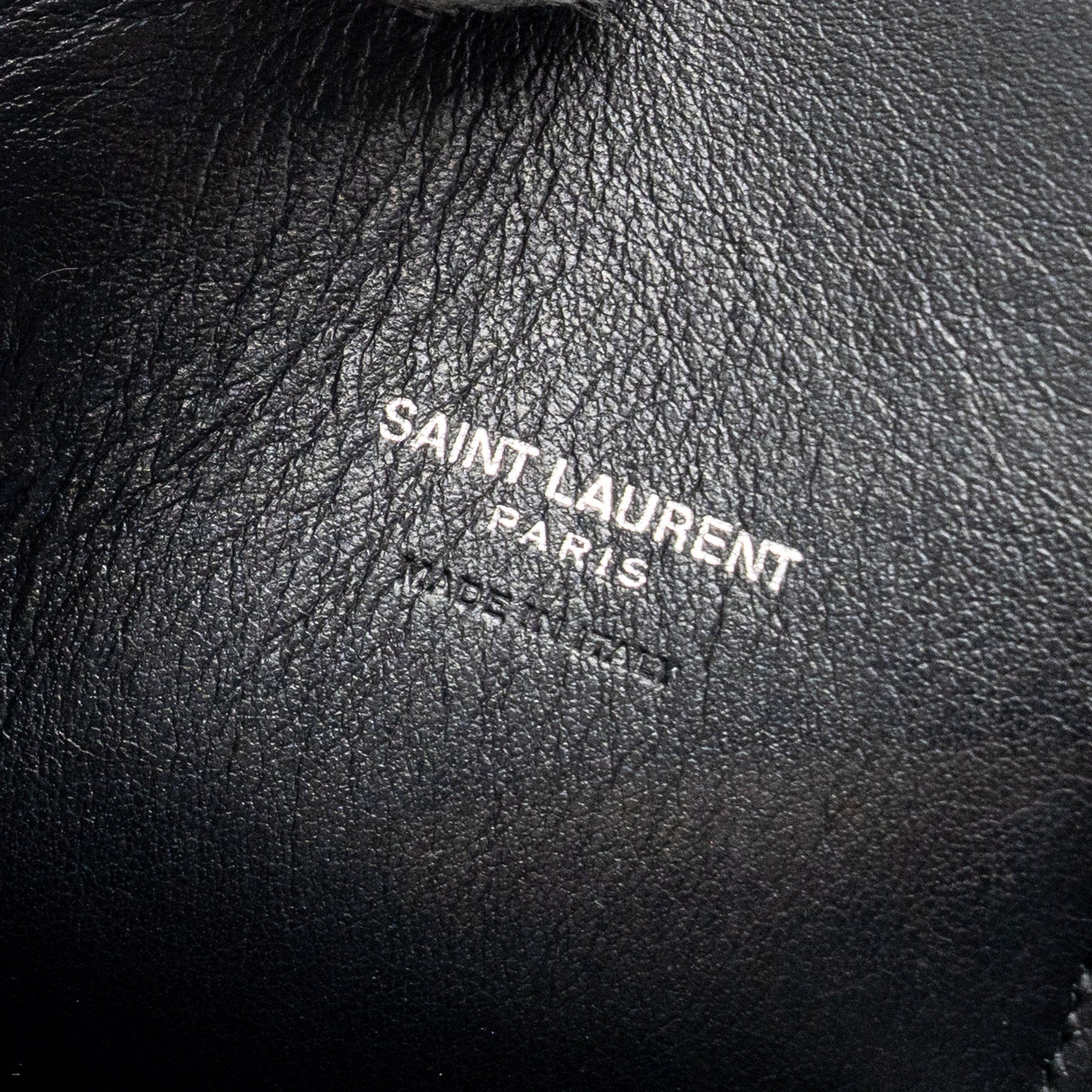Saint Laurent sac de JOUR Grained Calfskin Black SHW