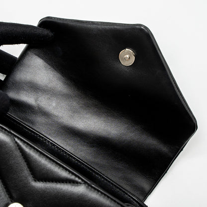 Saint Laurent LouLou Toy Strap Bag Calfskin Black SHW