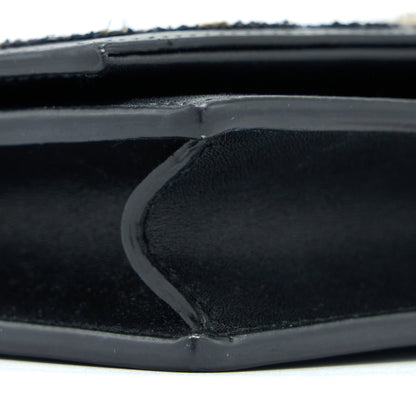 Saint Laurent/ YSL Kate Small Chain Wallet With Tassel Black/Multicolour Limited Edition GHW