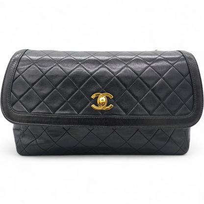 Matelasse Shoulder Bag Black