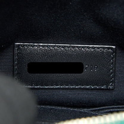 Saint Laurent Cassandra Matelasse Zipped Pouch Grained Calfskin Green SHW