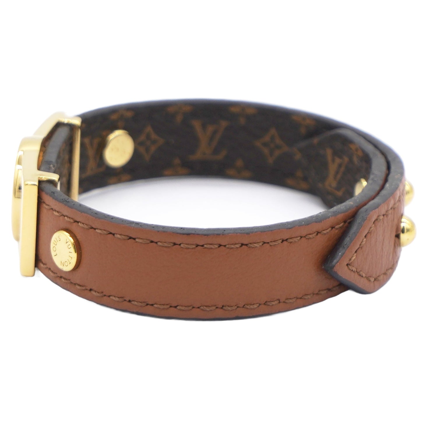 Louis-vuitton Monogram Dauphine Bracelet Tan Brown