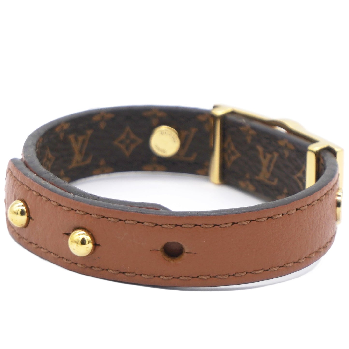 Louis-vuitton Monogram Dauphine Bracelet Tan Brown