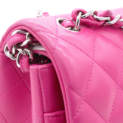 Pink Quilted Lambskin Leather Jumbo Classic Double Flap Bag