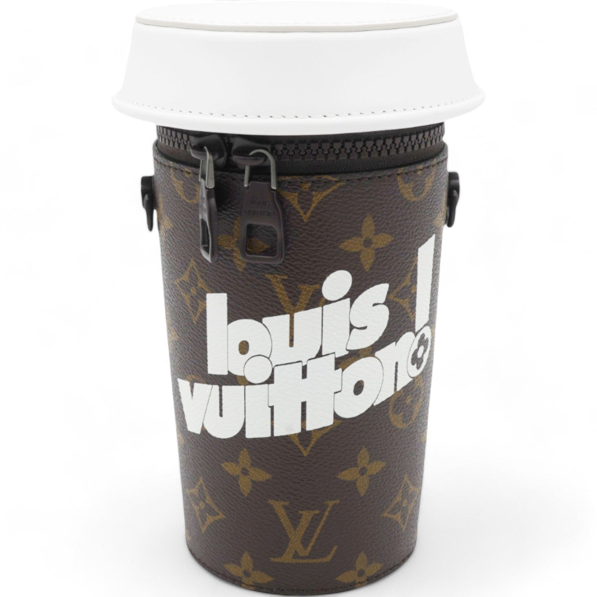 Louis-vuitton Monogram Calfskin Everyday LV Coffee Cup Pouch