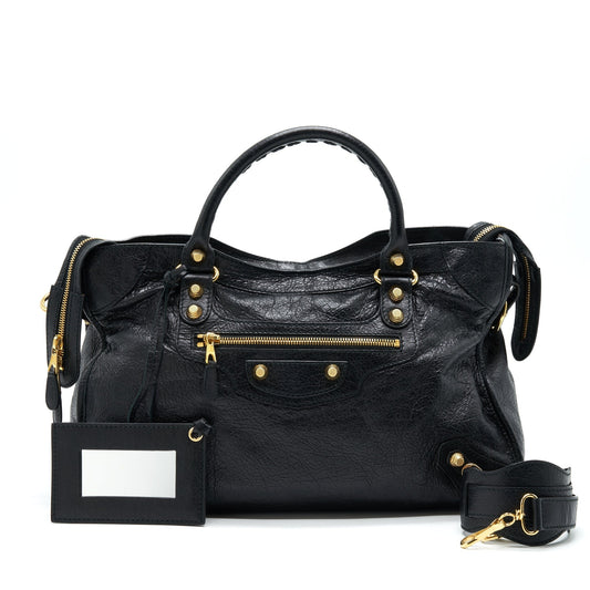 Balenciaga GIANT CITY BAG IN BLACK