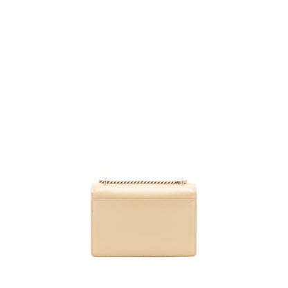 Saint Laurent Mini Sunset Calfskin beige SHW