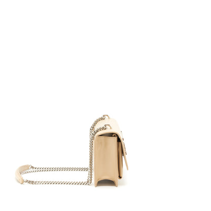 Saint Laurent Mini Sunset Calfskin beige SHW