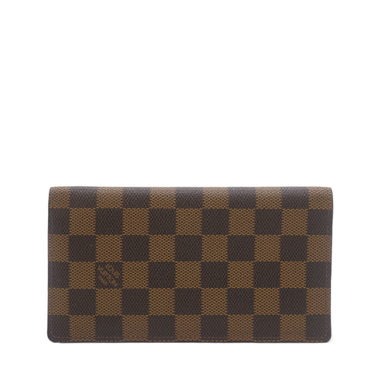 Louis-vuitton Damier Ebene Canvas Porte Valeurs Organizer Wallet