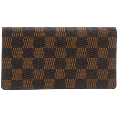 Louis-vuitton Damier Ebene Canvas Porte Valeurs Organizer Wallet