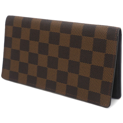 Louis-vuitton Damier Ebene Canvas Porte Valeurs Organizer Wallet