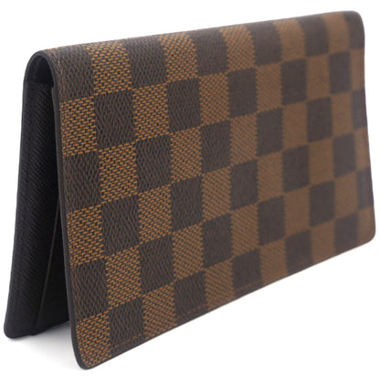 Louis-vuitton Damier Ebene Canvas Porte Valeurs Organizer Wallet