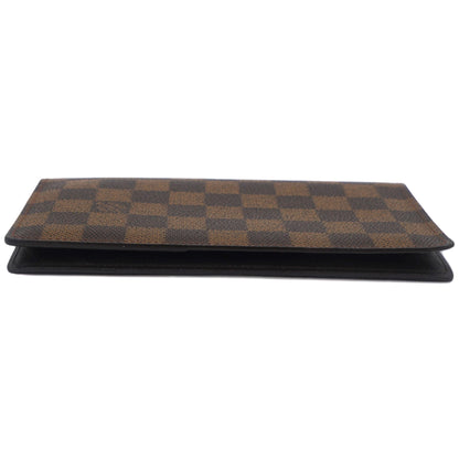 Louis-vuitton Damier Ebene Canvas Porte Valeurs Organizer Wallet