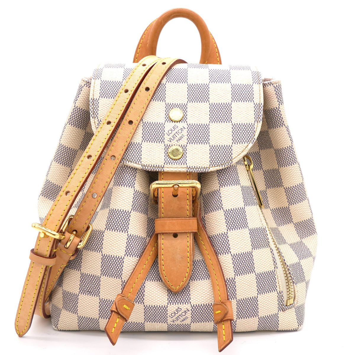 Louis-vuitton Damier Azur Canvas Sperone BB Backpack Bag