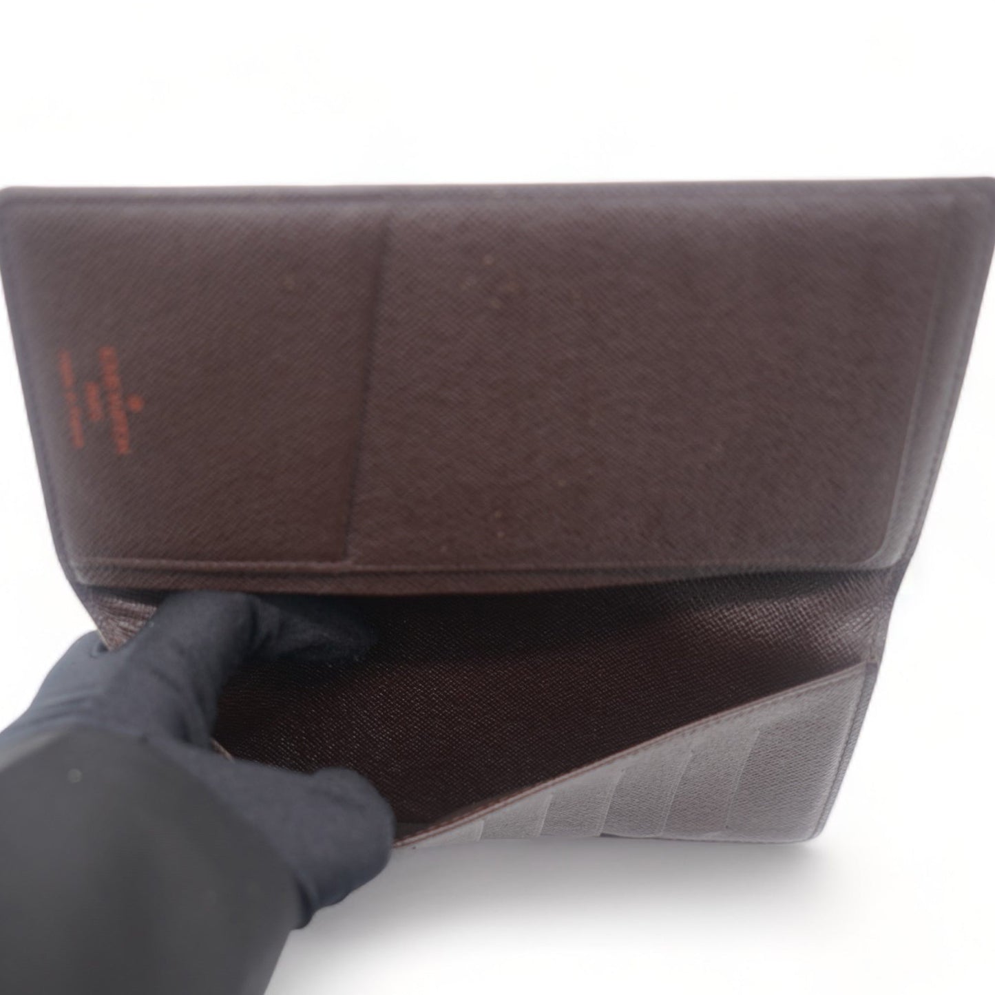 Louis-vuitton Damier Ebene Canvas Porte Valeurs Organizer Wallet