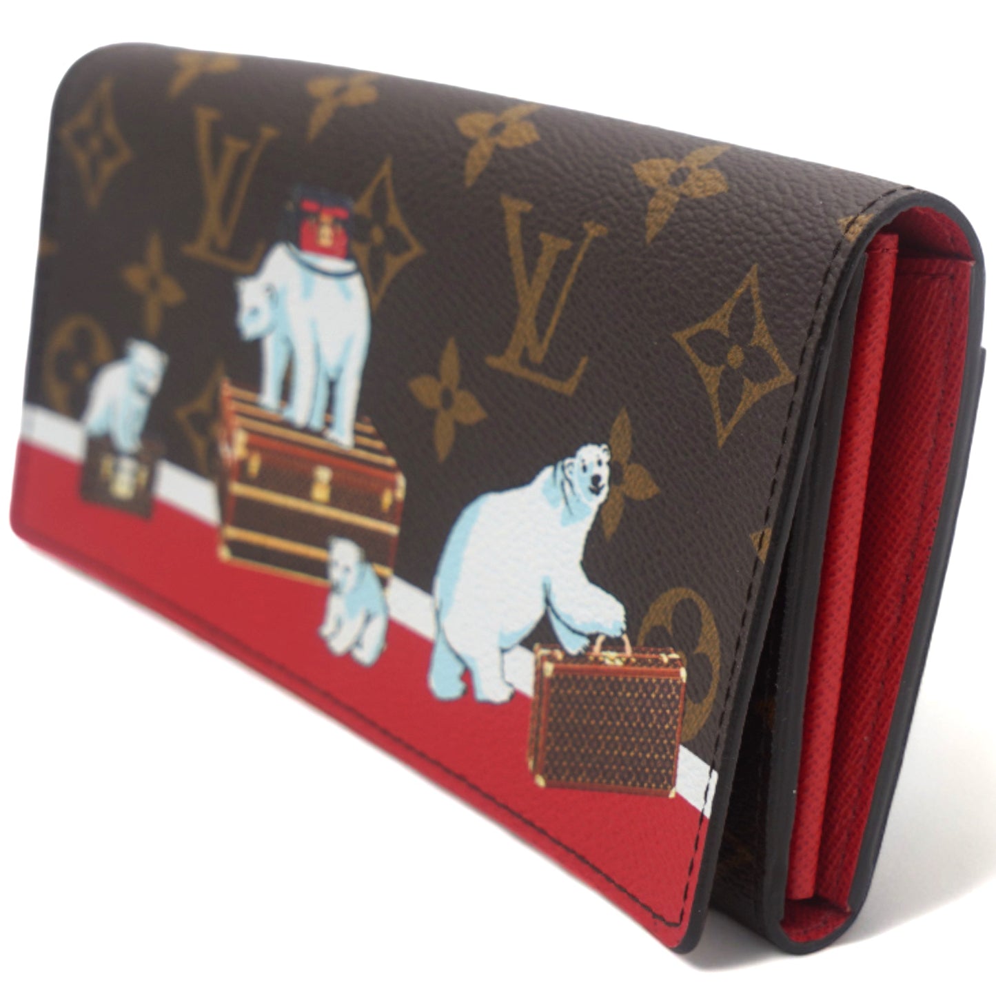 Louis-vuitton Monogram 2017 Christmas Animation Sarah Wallet