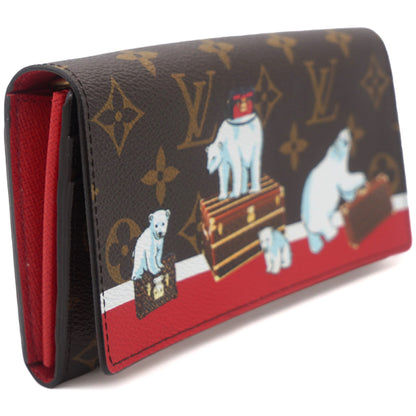 Louis-vuitton Monogram 2017 Christmas Animation Sarah Wallet