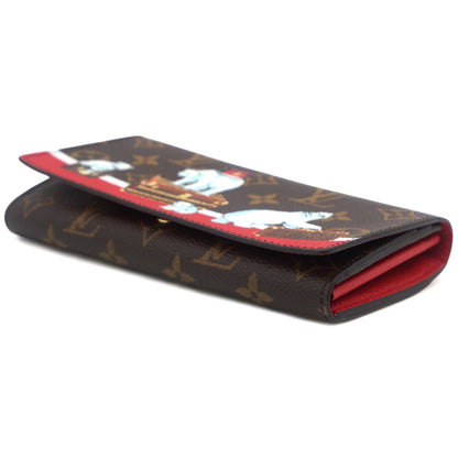 Louis-vuitton Monogram 2017 Christmas Animation Sarah Wallet