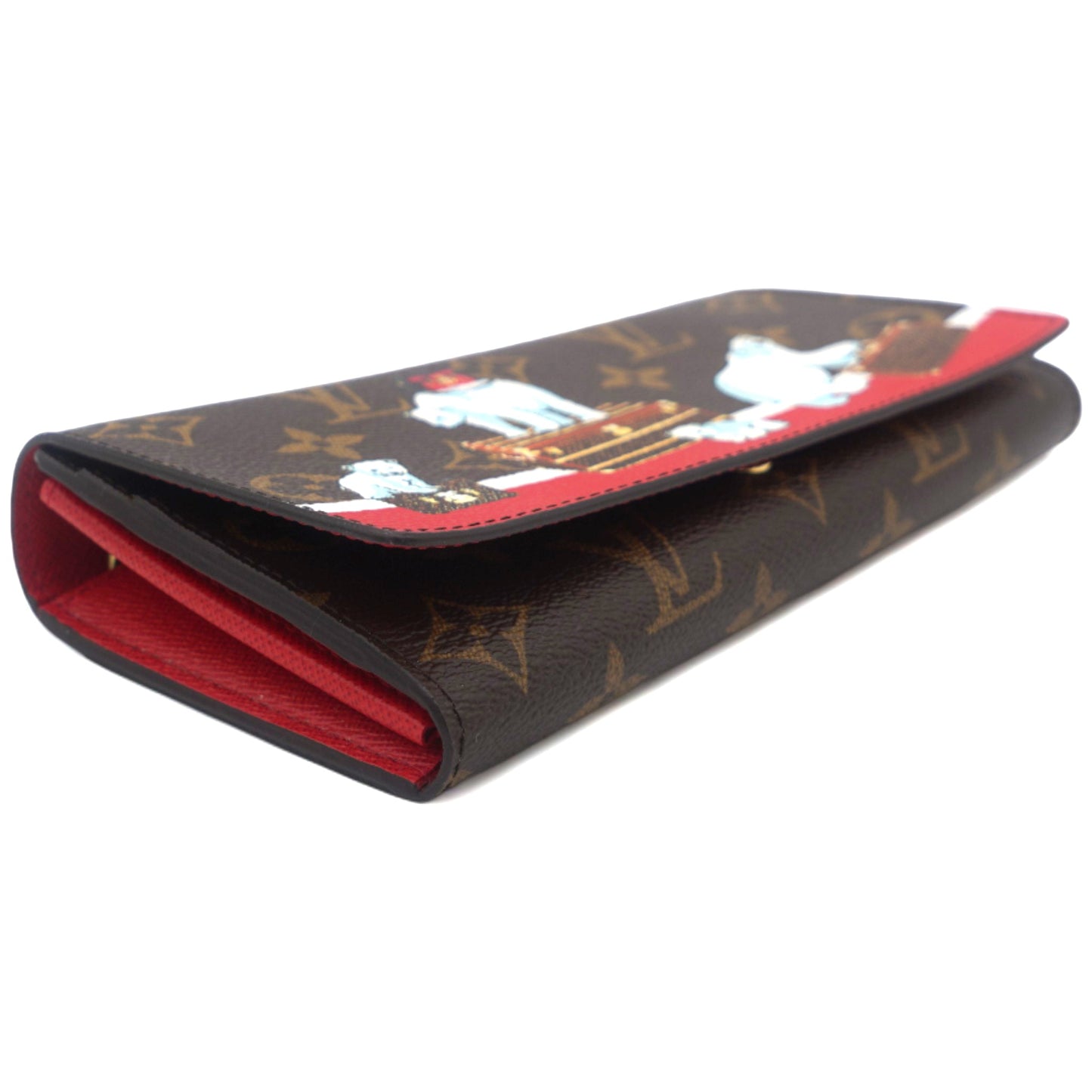 Louis-vuitton Monogram 2017 Christmas Animation Sarah Wallet