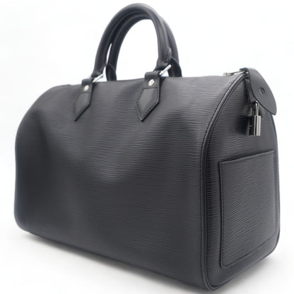 Louis-vuitton Epi Speedy 35 Hand Bag Black