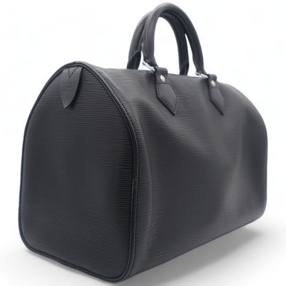 Louis-vuitton Epi Speedy 35 Hand Bag Black