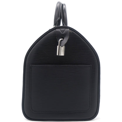 Louis-vuitton Epi Speedy 35 Hand Bag Black