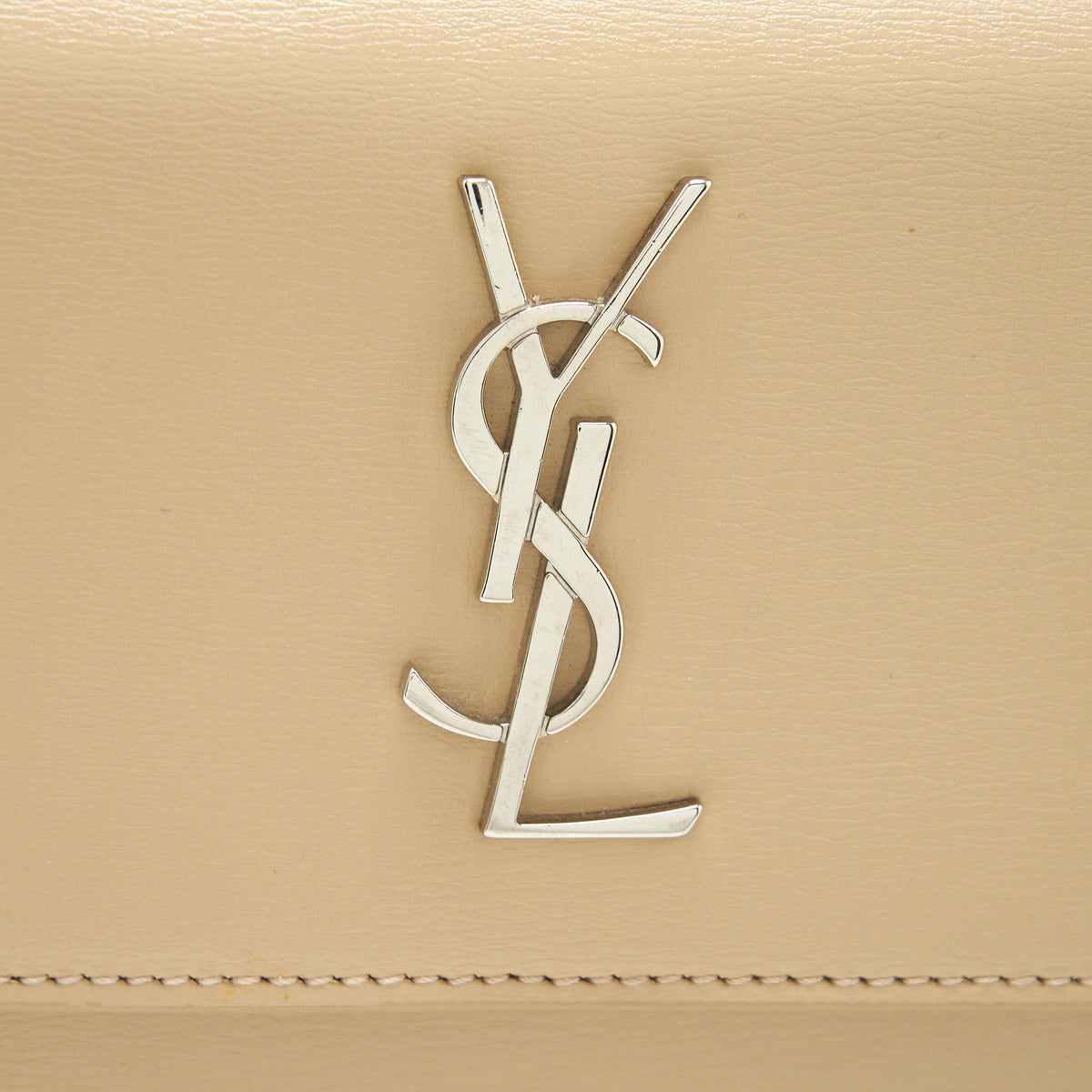 Saint Laurent Mini Sunset Calfskin beige SHW