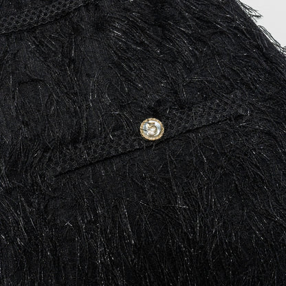 Chanel Size 36 21S Tassel Dress Black