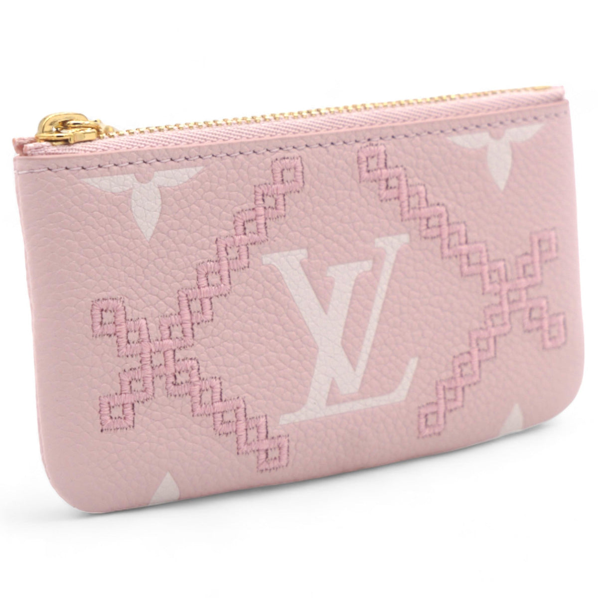 Louis-vuitton Key Pouch Monogram Empreinte Giant Broderies