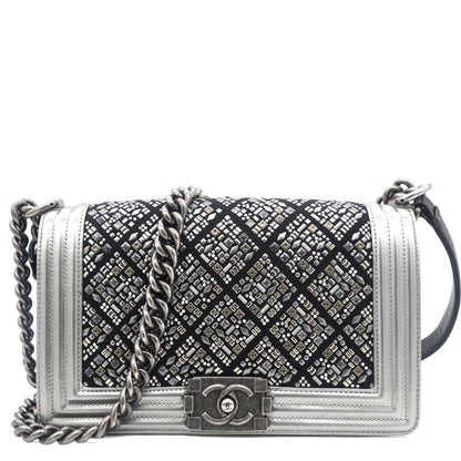 Embellished Boy Flap Bag Medium