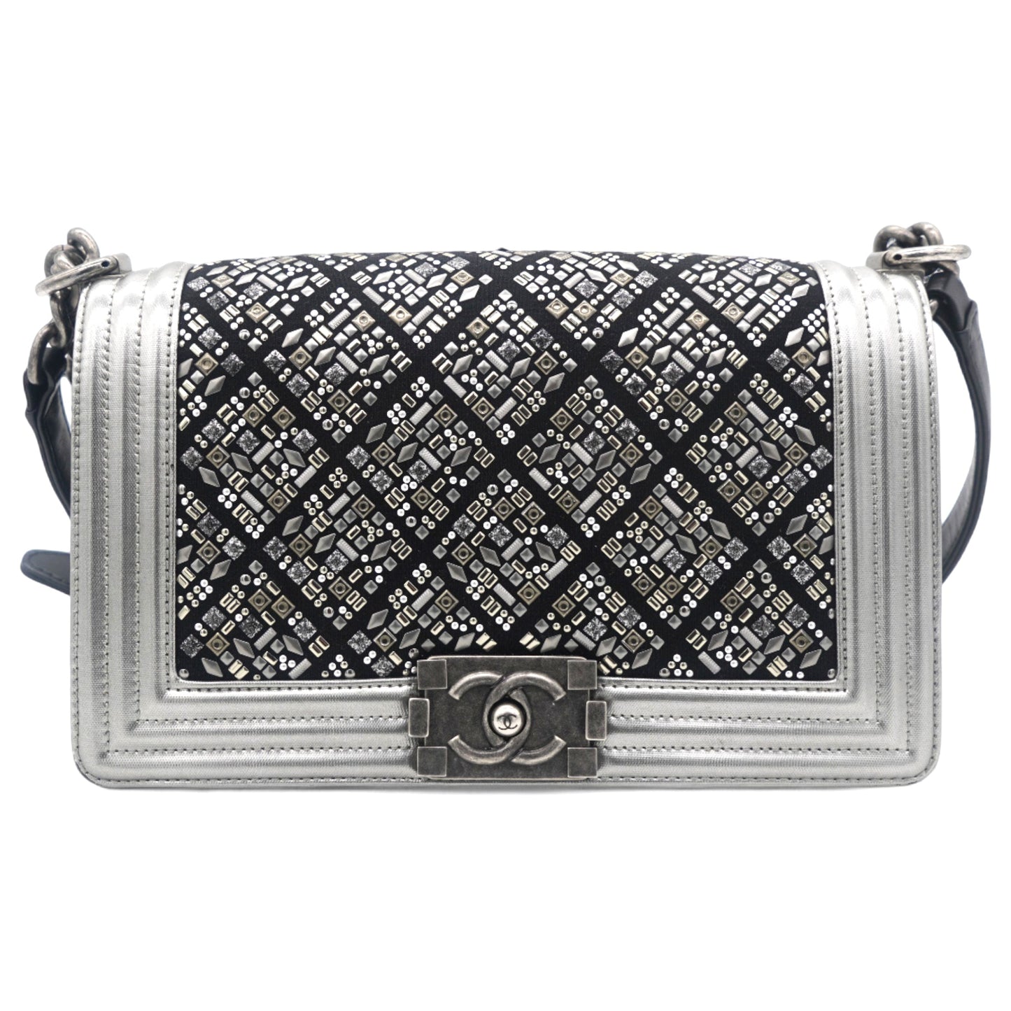 Embellished Boy Flap Bag Medium