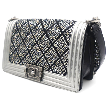 Embellished Boy Flap Bag Medium