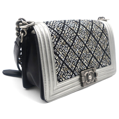 Embellished Boy Flap Bag Medium