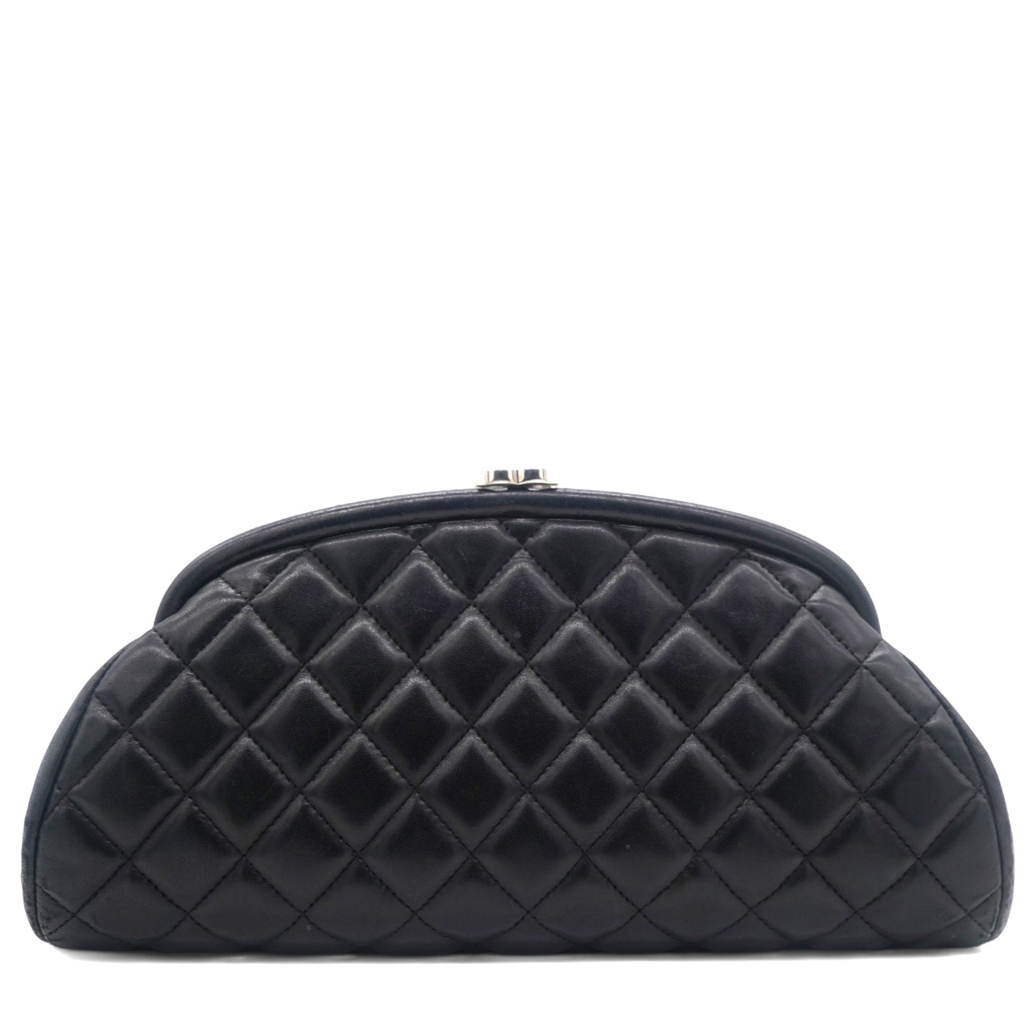 Lambskin Quilted Timeless Clutch Black