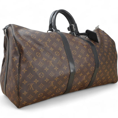 Louis-vuitton Monogram Macassar Keepall Bandouliere 55
