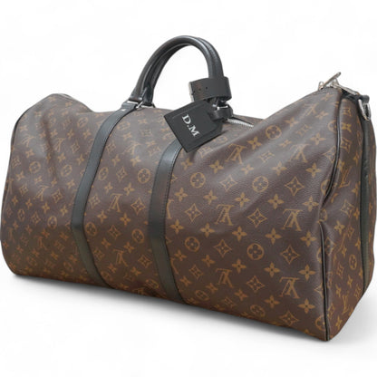 Louis-vuitton Monogram Macassar Keepall Bandouliere 55