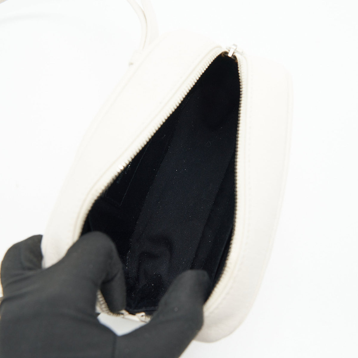 Saint Laurent Belt Camera Bag White