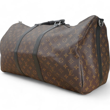 Louis-vuitton Monogram Macassar Keepall Bandouliere 55
