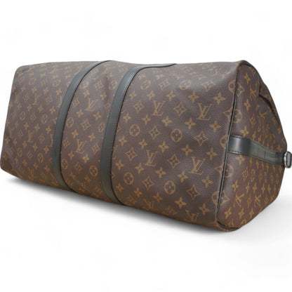 Louis-vuitton Monogram Macassar Keepall Bandouliere 55