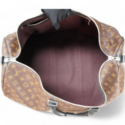 Louis-vuitton Monogram Macassar Keepall Bandouliere 55