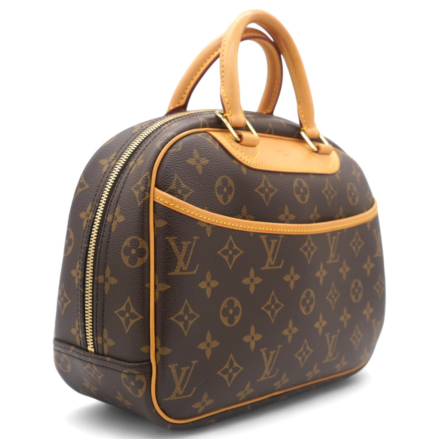 Louis-vuitton Brown Canvas Monogram Trouville Handbag