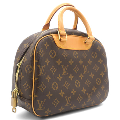 Louis-vuitton Brown Canvas Monogram Trouville Handbag