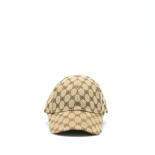 Balenciaga X Gucci Size S Hacker Project Cap Canvas Jacquard Ebony/Brown