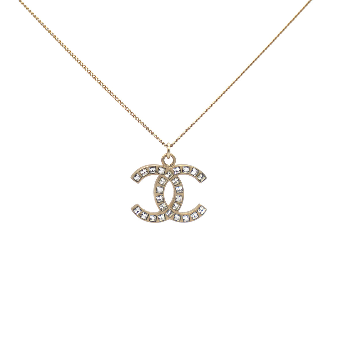 Crystal CC Pendant Necklace