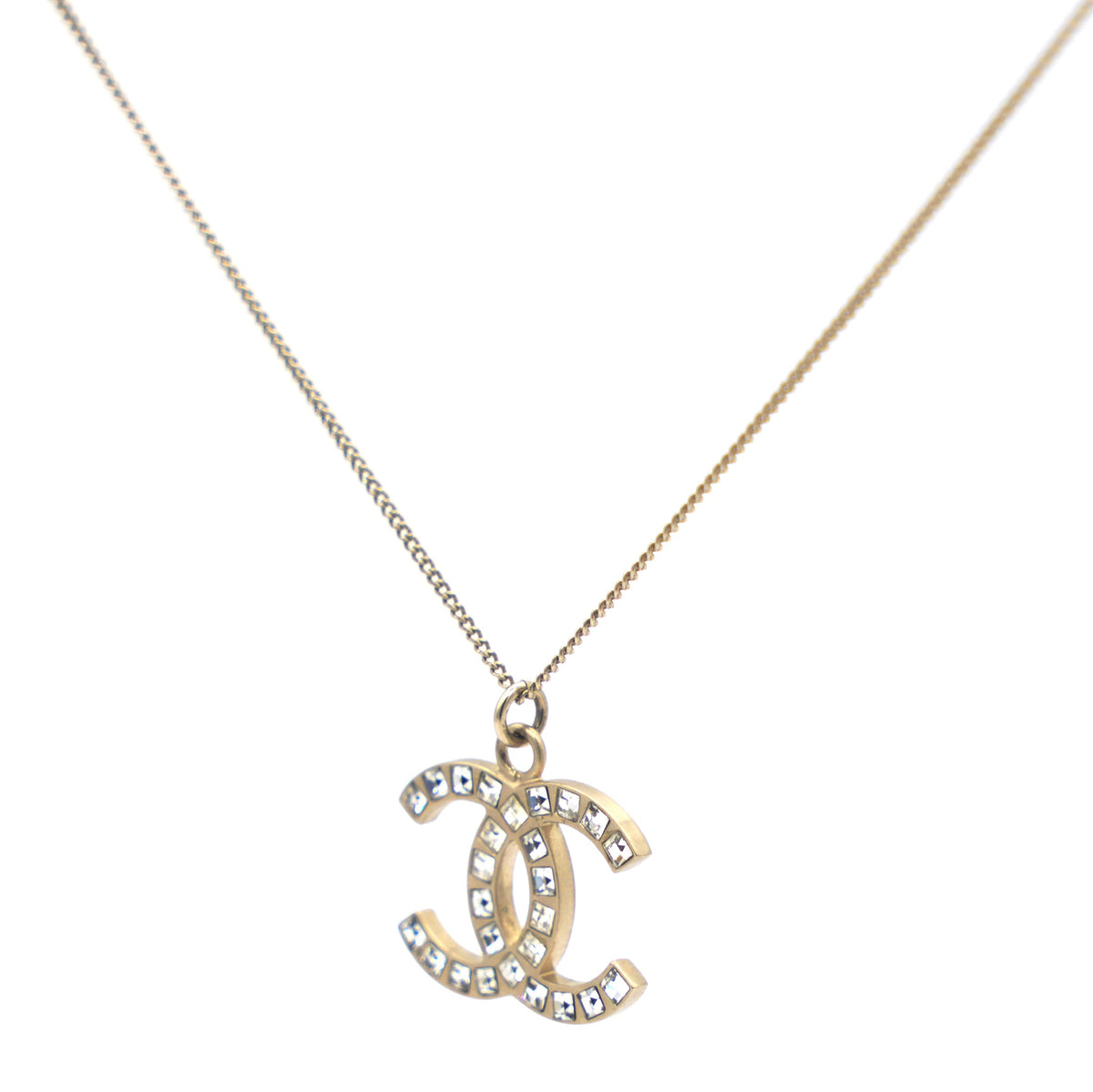 Crystal CC Pendant Necklace