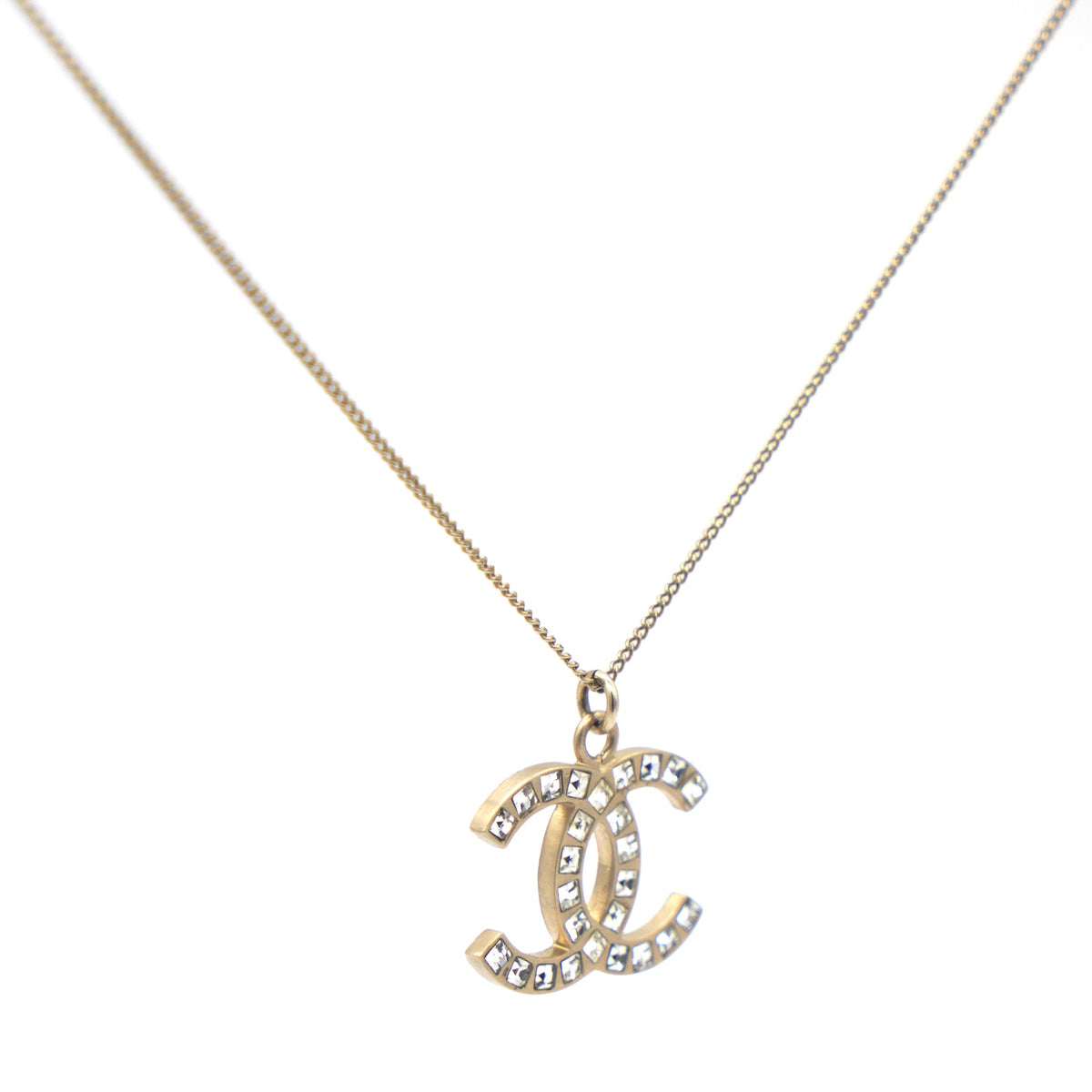 Crystal CC Pendant Necklace